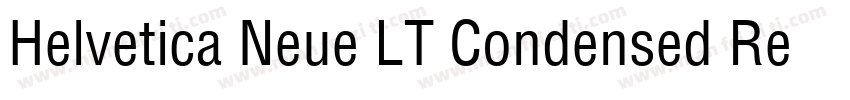 Helvetica Neue LT Condensed Regular字体转换